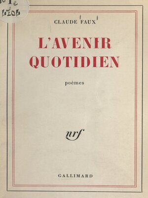 cover image of L'avenir quotidien